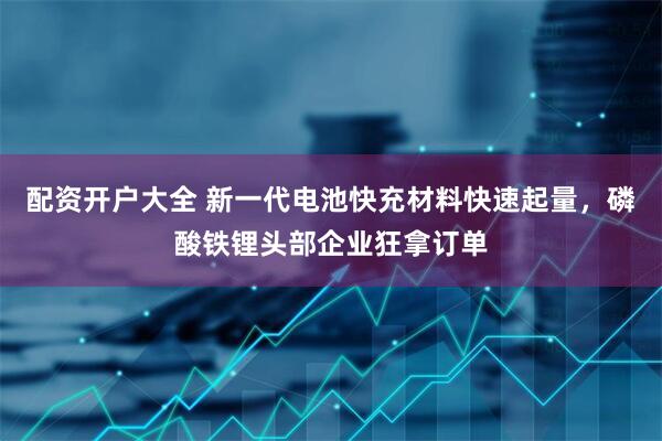 配资开户大全 新一代电池快充材料快速起量，磷酸铁锂头部企业狂拿订单